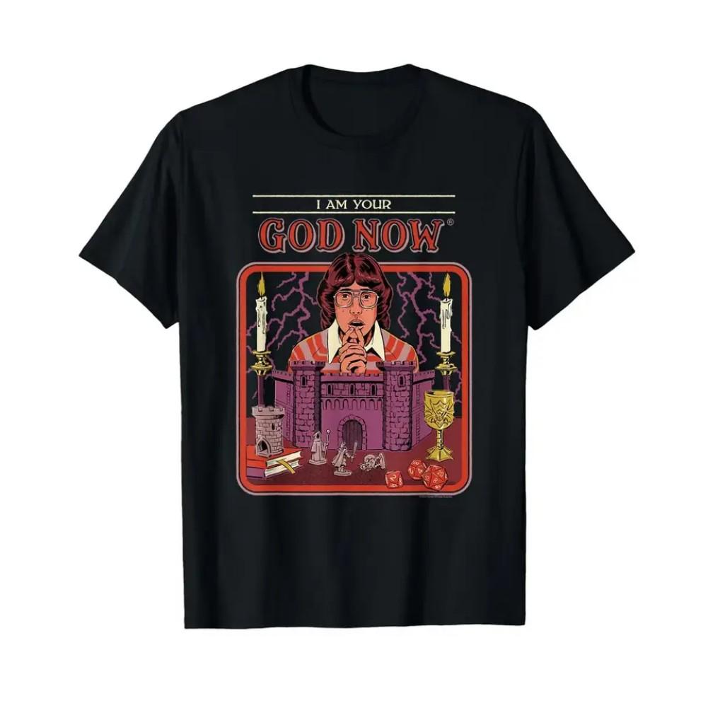 Steven Rhodes Your God Now Tabletop Gaming Retro Graphic T-Shirt