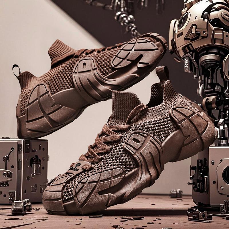 

Summer Men s Socks Shoes Breathable Mesh Sports Running Comfortable Training Walking Tennis Casual Fashion Sneakers Comfort Work 39 коричневый