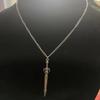 [Un Colgante de Espada Retro] Collar con Colgante de Espada Retro, Collar con Colgante de Aleación de Zinc con Forma de Cruz Estilo Punk para Mujeres y Hombres