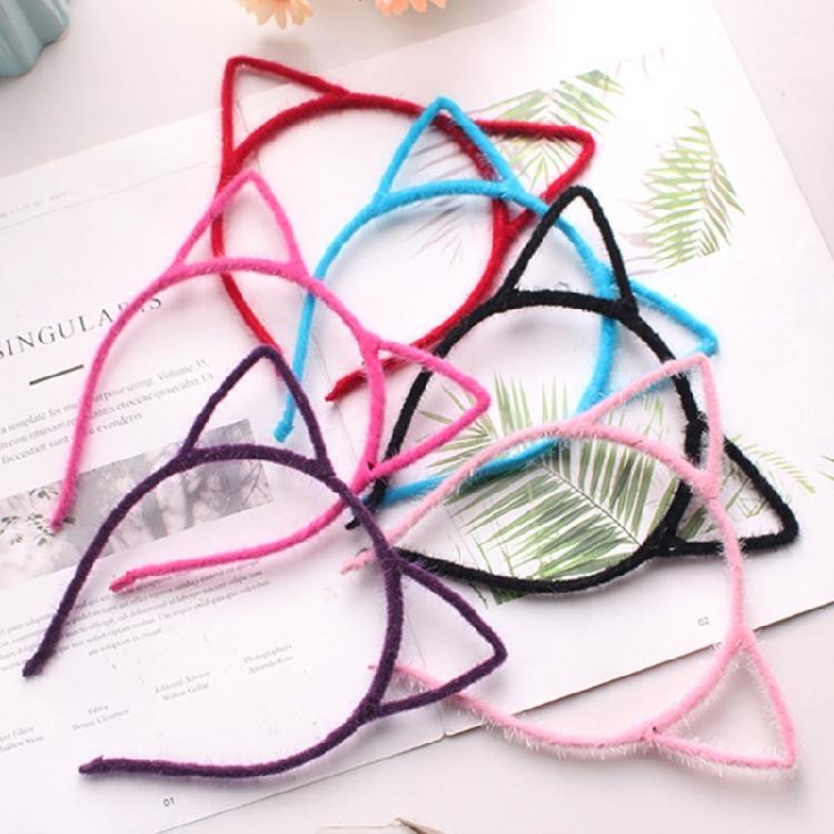 Cat Ear Headbands Hairband Hair Hoop for Women and Girls Plush Hair Accessories