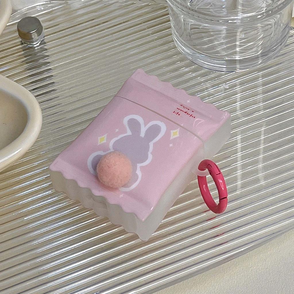 3d Rabbit Jane Love Stars Cartoon Pink Earphone Case For Apple Airpod 2 3 Pro 2nd 1 Wireless Bluetooth Charging Box Cover