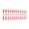 Press On Nails Almond Fake Nails French Tip False Nails with Design Glossy Full Cover Acrylic Glue On Nails Artificial Stick On Nails for Women 24Pcs