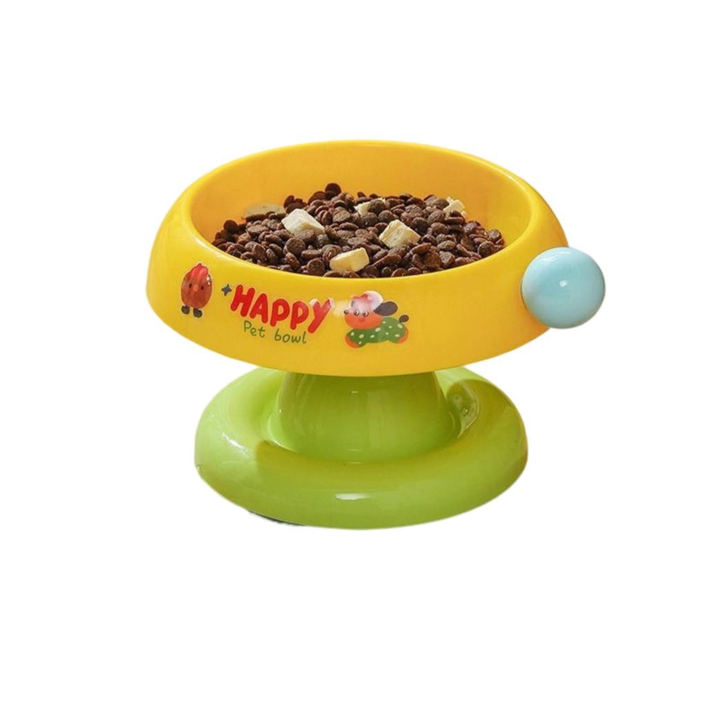 Stainless Steel Catbowl, Non-, Dopamine-enhancing, Color-coated, -black Chin, High-legged Ice Cream Catbowl, Neck Support.