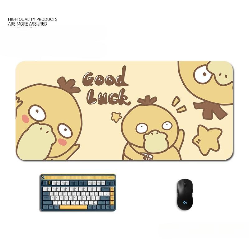 High Definition Psyduck Printed Mouse Pad Animation Cartoon Cute Boys/ Girls Desk Pad Office Computer Keyboard Pad Table Mat