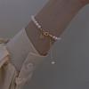 Temperament Fashion Chain Good Luck Hand Chain Pearl Pendant Korean Style Bracelet Women Bracelet