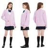 Schule, Gymnasium, Schule, Schule, Strick, Winter [Wowcarbazol] Strickjacke, Damen, Uniform, Student, Pullover, V-Ausschnitt, Student, Strickjacke, einfarbig, locker,