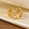 Lucky Four-leaf Clover Ring - Unique High-end Open and Adjustable Ring