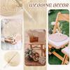 1PC Pure Handmade Peach Shaped Bamboo Woven Fan/ Bamboo Rattan Hand Fan  Summer Cooling Supplies Hand Cranked Fan /mini Fan/