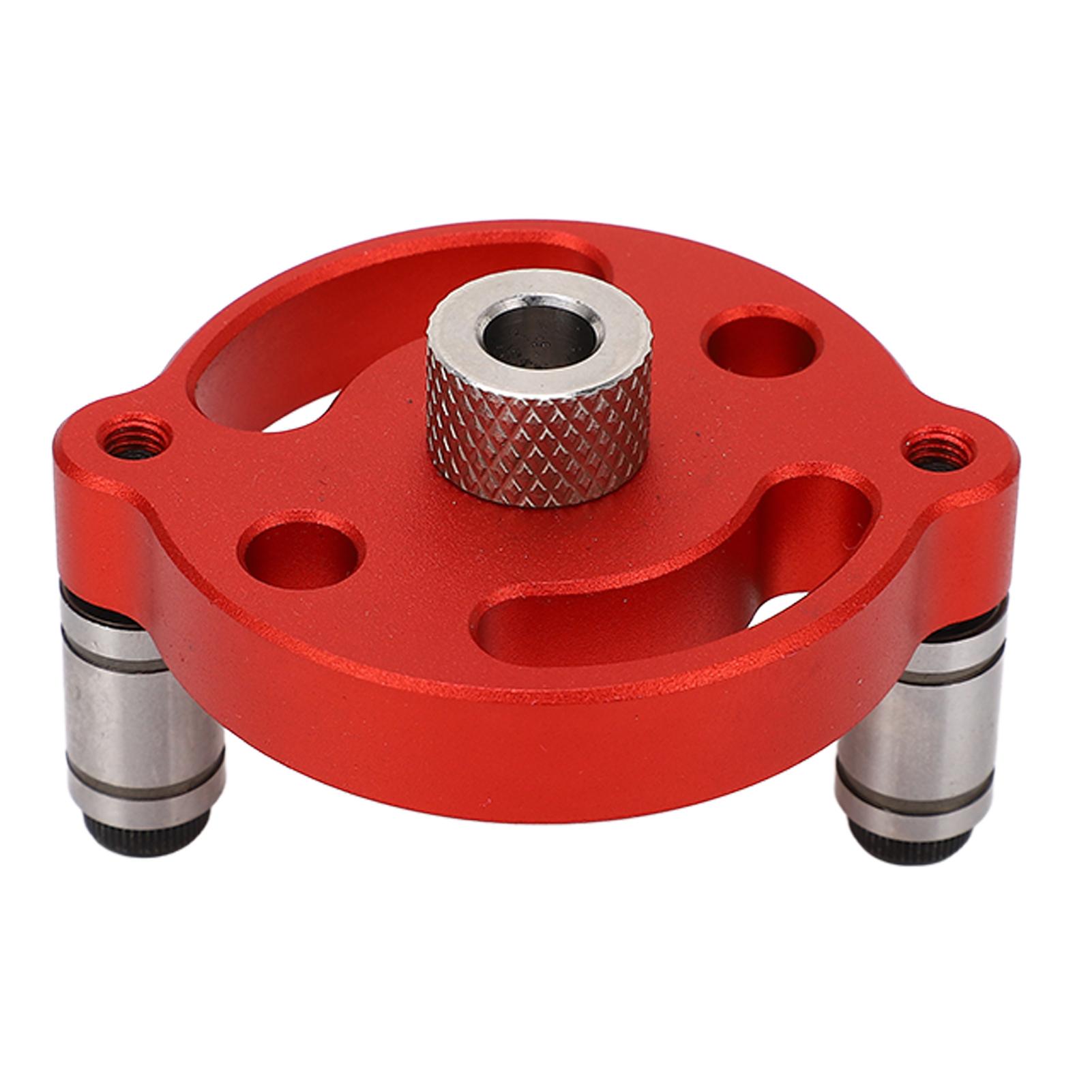 

Round Hole Punch Locator Set Self Adaptive Centering Woodworking Puncher with Drill Bushings