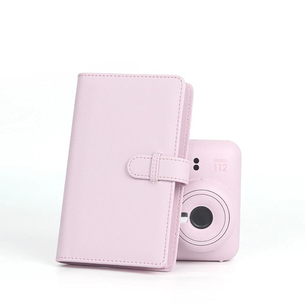 Photo Album Film Camera 108 Pockets 3 Inch Photo Paper PU Leather Storage Case Stamp Collection Book for Fujifilm Instax Mini 12