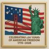 250th Anniversary Diamond Art Kit Celebrating 250 Years of American Freedom DIY Rhinestone Craft
