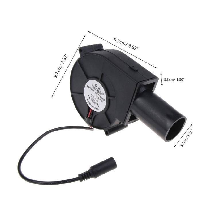 BBQ Fan Blower 9733 97mm Adjustable Speed DC12V 5500R Camping Cooking Fan Blower