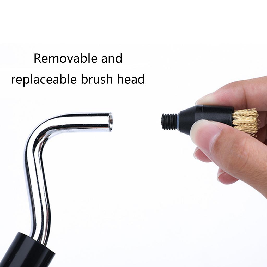 Anti-Scald Wood Handle Cleaning Brush Replacement Coffee Machine Steam Cleaning Brush Coffee Machine Cleaning Tool