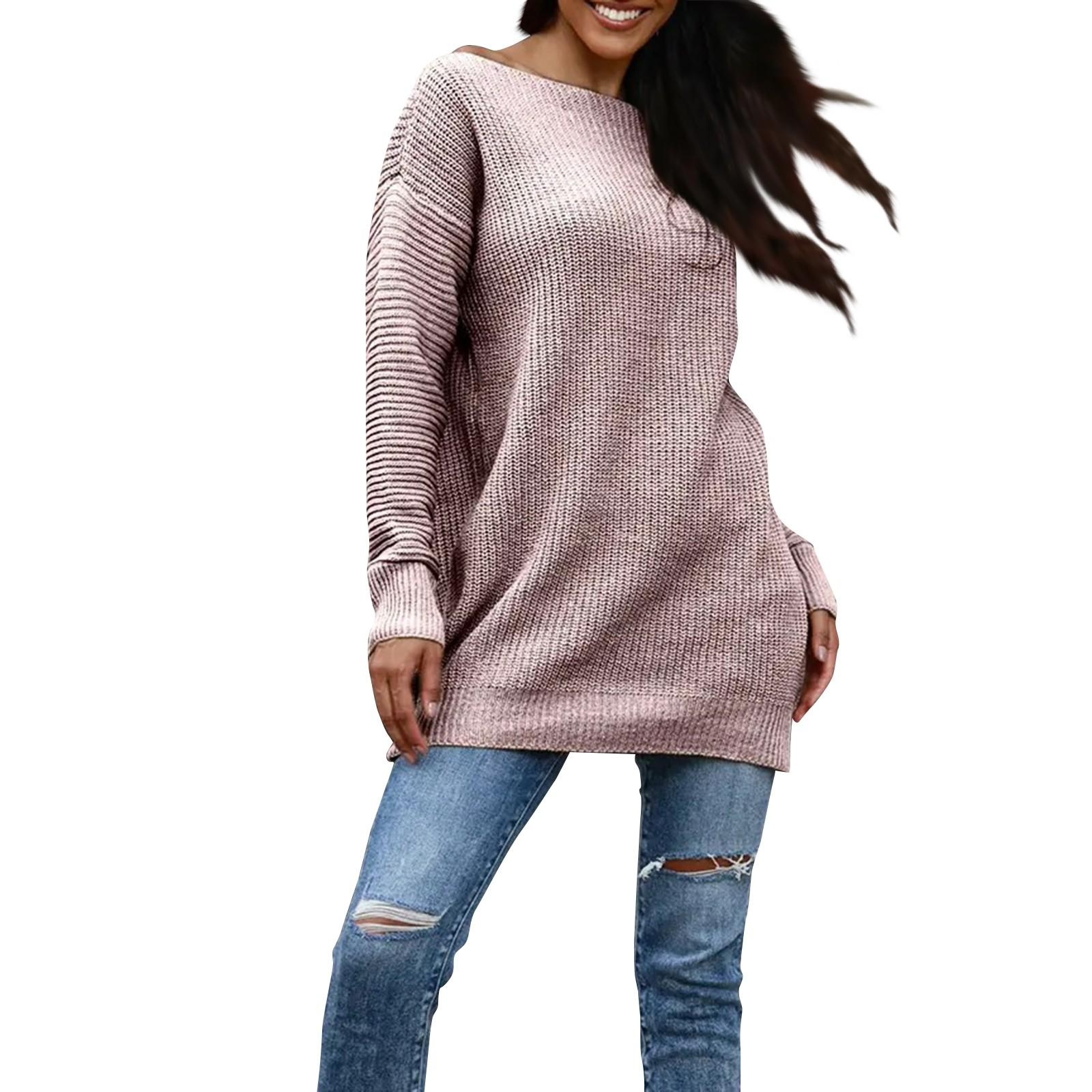 

Женский модный свободный повседневный вязаный свитер без бретелек S верблюд