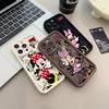 Pink Minnie Mouse Phone Case For iPhone 17E 11 12 13 14 15 16 17 Pro Max Fundas 17 Air Plus 16e Mini Silicone Back Cover
