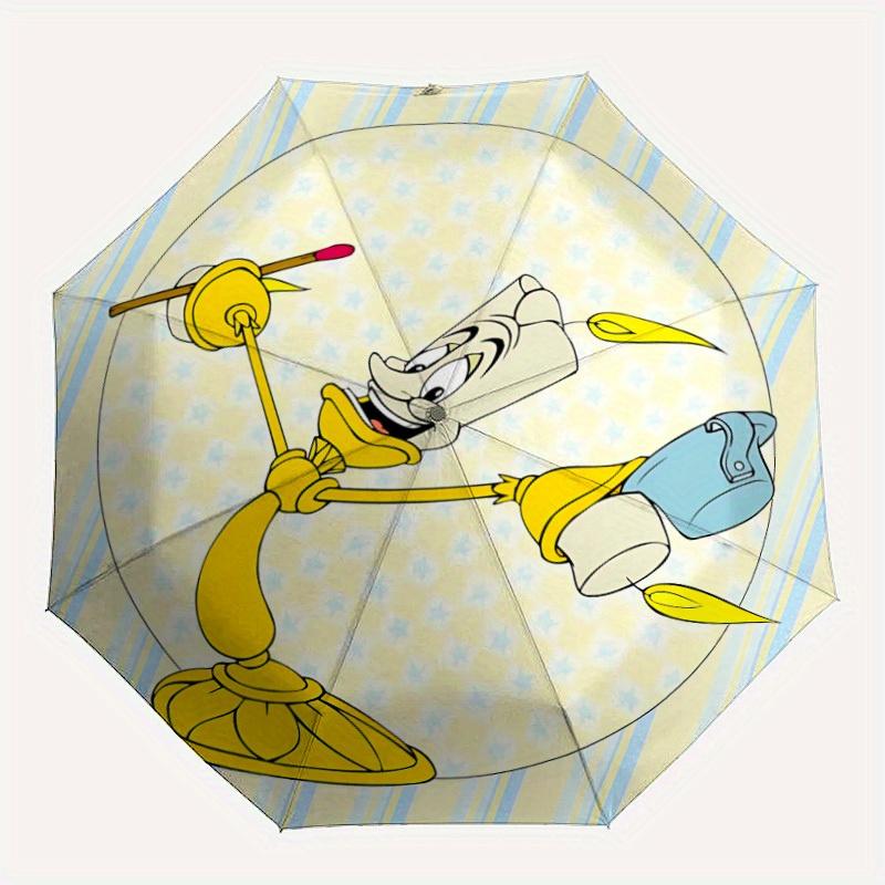 

1pc beauty_and_the_beast 8-Rib Automatic Folding Umbrella, Portable & Foldable, Casual Outdoor Use, Outdoor Umbrella y250726036