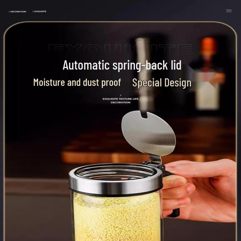 Heat-Resistant Glass Condiment Jar Set