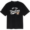 New MLB Frowning Bear Collection New York Yankees SS25 T Shirt Unisex Black 3ATSE0253-50BKS