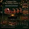 Maglev Santa reindeer sleigh ornament black technology automatic rotation Christmas and New Year gifts European regulations