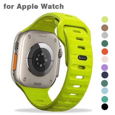 Silikonarmband für Apple Watch Band Ultra 49 mm 45 mm 44 mm 40 mm 41 mm 38 42 mm Sportarmband Correa für Iwatch Serie 8 7 6 SE 5 4