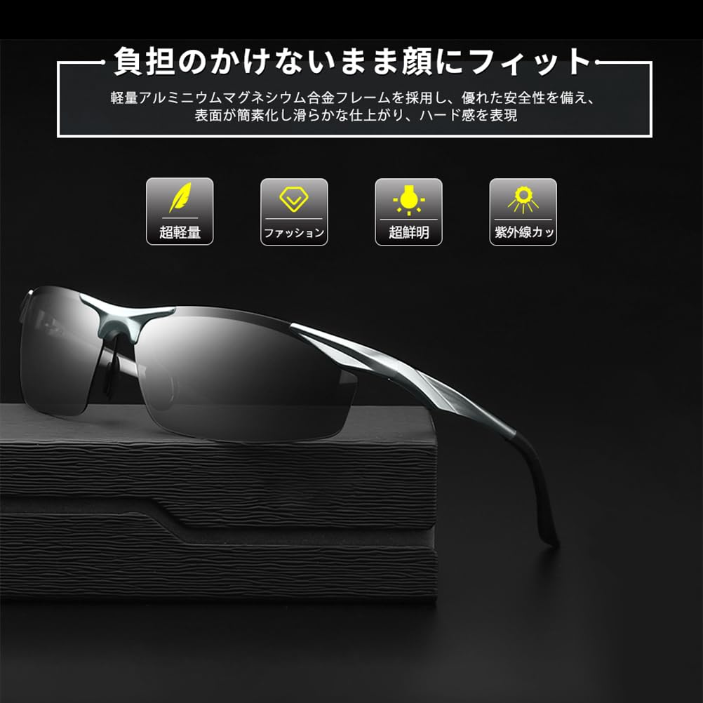 Polarized Sports Metal Frame with Polarized UV400 UV for [Glazata] Sunglasses, Ultra-lightweight Lenses, Protection, Driving/Baseball/Cycling/Night