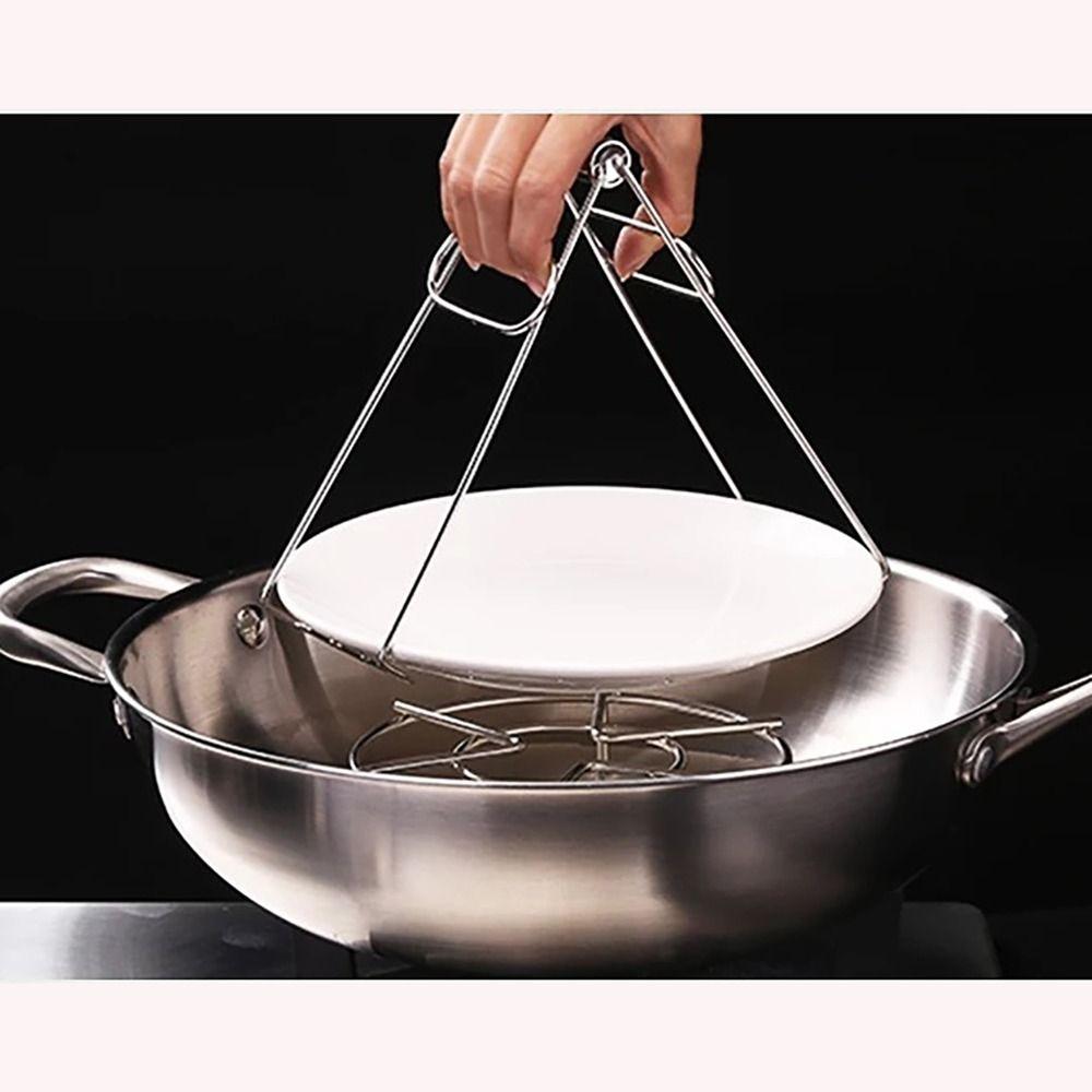 Household Hot Plate Gripper Multifunctional Microwave Plates Clip Durable Pot Gripper Adults