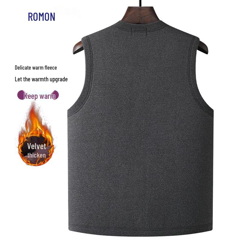 Luomeng Men's Fleece-Lined Thermal Vest