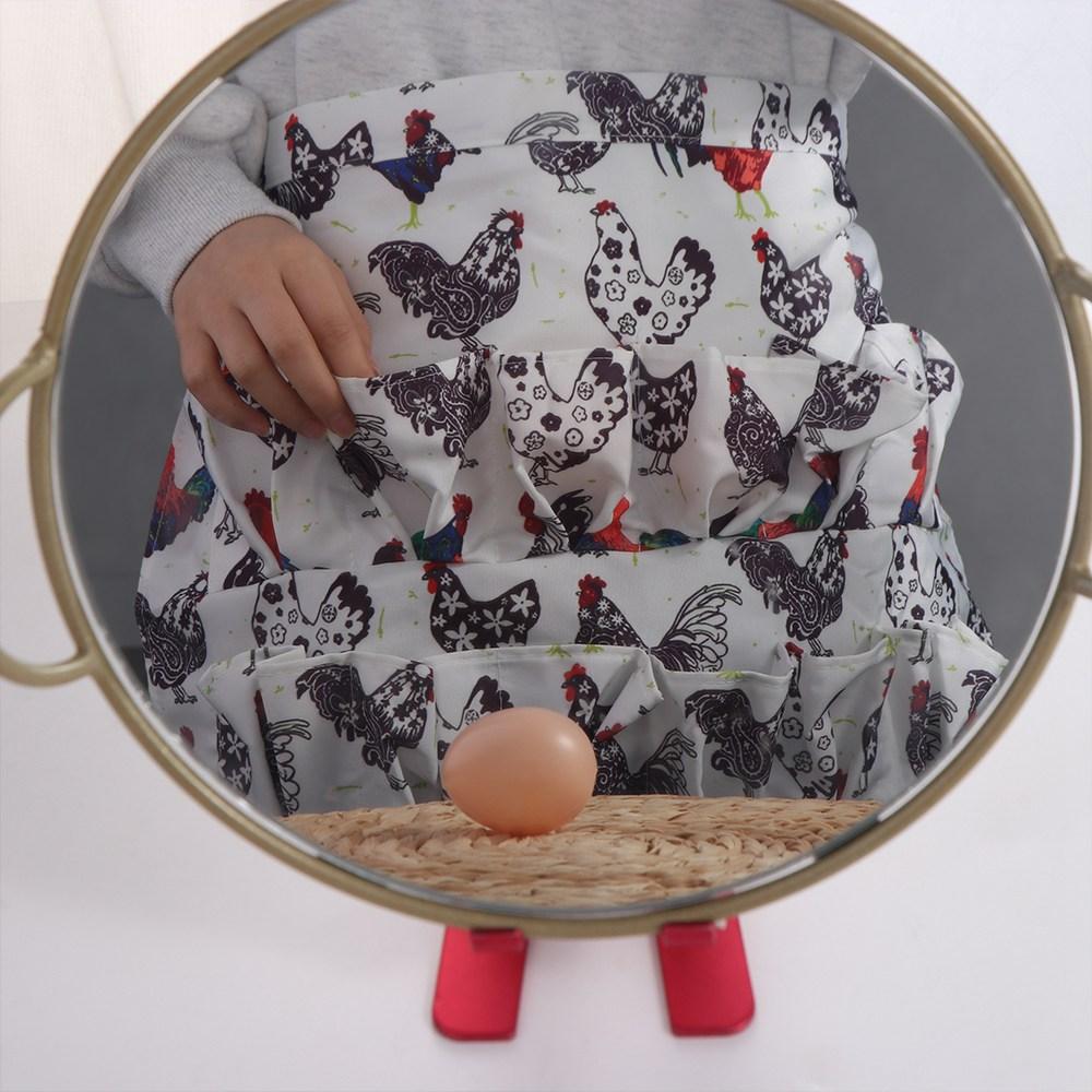 Chicken Pattern Chicken Farm Work Aprons Cloth Egg Collecting Harvest Apron  Kitchen
