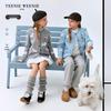 Teenie Weenie Girls' Cute Puppy Jacquard Knit Cardigan