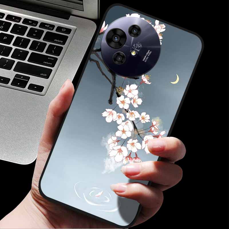 Per custodia TCL 50 Pro NxtPaper / 50 NxtPaper Custodie Cover Posteriore Protettiva in Silicone con Animali alla Moda Per Custodia Telefono 50 Pro NxtPaper 5G Capa