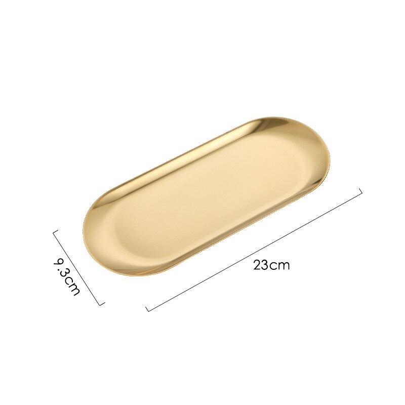 Assiette à Dessert en acier inoxydable, assiette à fruits, gâteau aux noix, plateau à serviettes, Snack, Steak occidental, assiette de cuisine