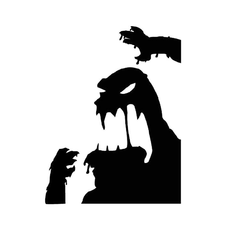 Einzigartige Fenstersticker Statische Elektrizität Schwarze Halloween Dekorationen Aufkleber