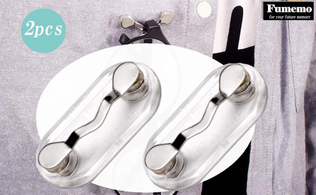 Fumemo Magnetic Eyeglasses and Sunglasses ID Card Strong Securely Attaches to Shirts and Clip Prevents Glasses and Earphones from Getting Lost or