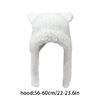 Thicken Windproof Beanie Plush Cute Bear Ear Shape Trapper Hat for Adult Teens
