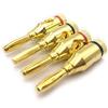 10 Pieces Speaker Banana Plugs Open Screw Type Home Theater Audio Jack Connector 24K Gold Plated Plugs Easy to Use