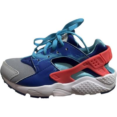 Huarache Run Print Comfortable Low Top Kids Running Shoes Kids Sneakers Blue 704944-003