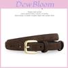 Ladies Genuine Leather Belt With Pin Buckle For Denim And Dress Casual Wear