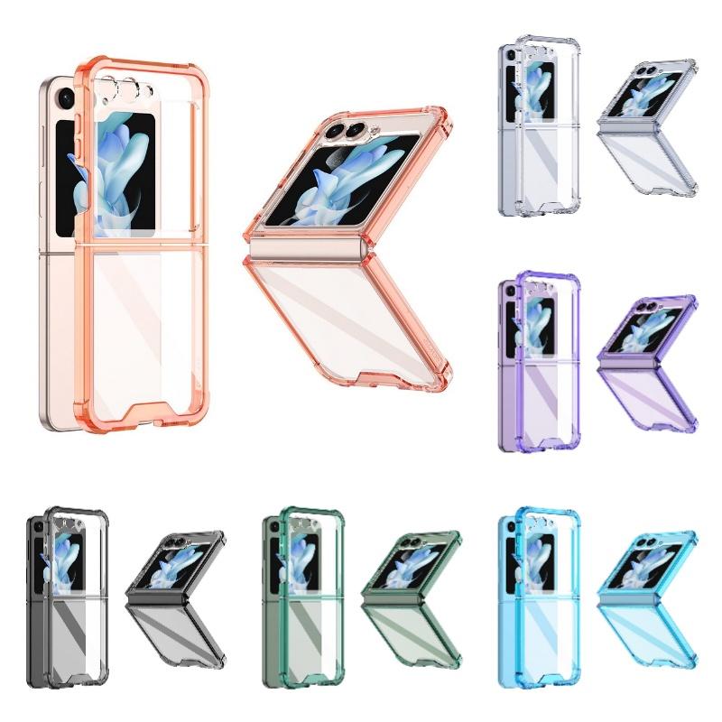 Stylish Galaxy Z Flip5 Protective Case Foldable And Simple Design Anti-drop Function