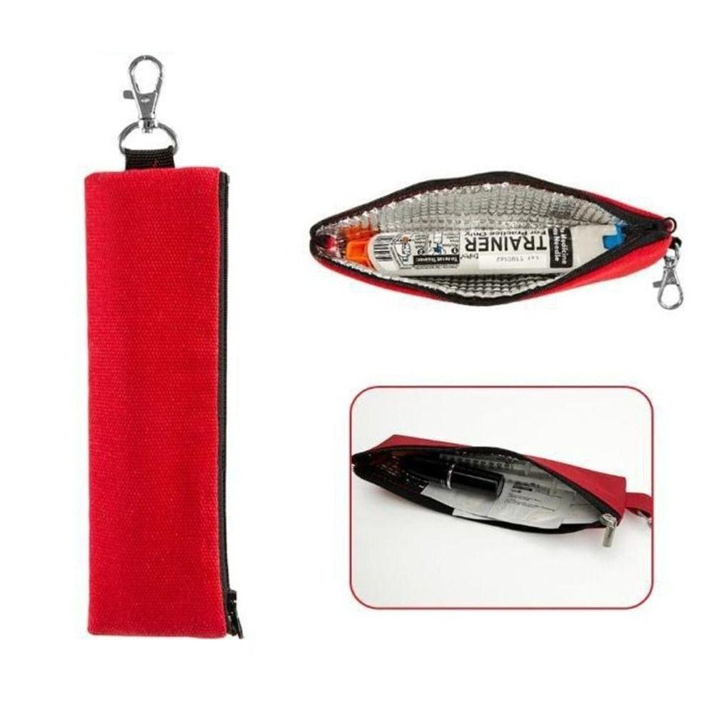 Oxford Cloth Insulin Cooling Bag Large Capacity Thermal Insulated Pocket Pill Protector Waterproof Glaciated Cold Storage Bag