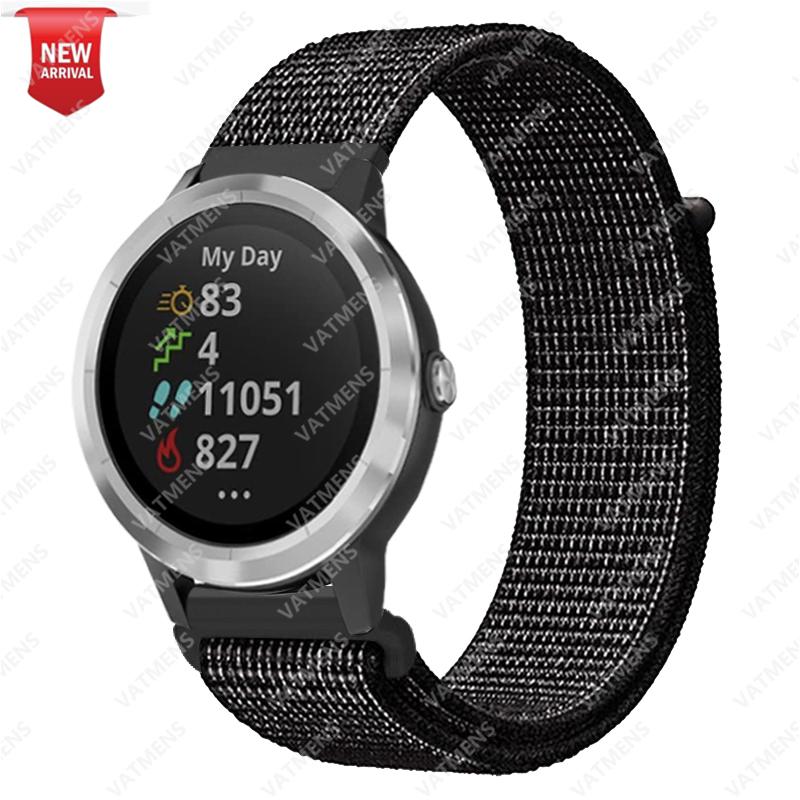 20mm 22mm Nylonarmband für Garmin Venu SQ 2 2s Forerunner 645 Smartwatch-Armband Armband Garmin Vivoactive 3 4 Armband