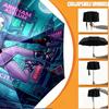 Custom Name Personalized Harley Quinn Print Umbrella, Auto Open Close, 8‑Rib Sturdy Frame, Commute Camping Hiking Use, Birthday Gift