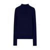 Machine Washable Women's Pure Wool Slim-Fit Half-High Collar Sweater - Autumn/Winter Cashmere Knit Base Layer