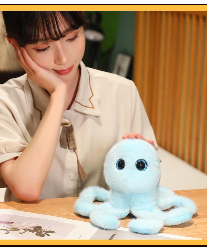 Cartoon Meeresbewohner Plüschtier Set: Schildkröte, Oktopus, Wal, Krabbe Kuscheltiere für Kinder