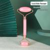 Heart-Shaped Rose Quartz Dual Roller & Massage Board Set - Non-Jade White Facial Tool