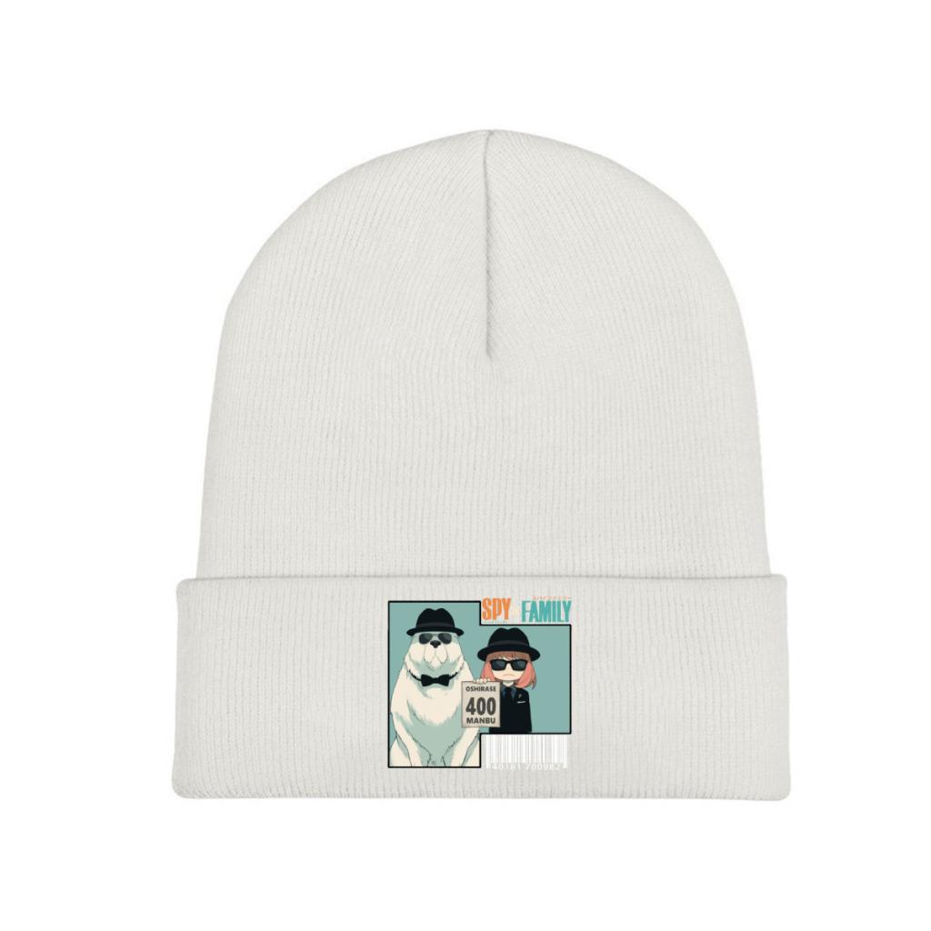 SPY X FAMILY  Anya Heh Knitted Caps for Women Unisex Beanie Winter Hats Polyester  Warm Melon Cap