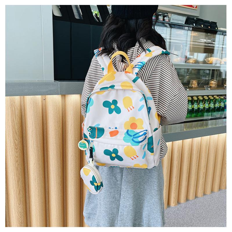 Kids' Backpack Cute Casual Style Floral Graffiti Backpack 26*13*30cm