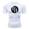 Running T-shirt Short Sleeve White Compression Shirt Men's Gym Exercise Quick Dry Sun Protection Sportswear Muscle Shirt 4XL