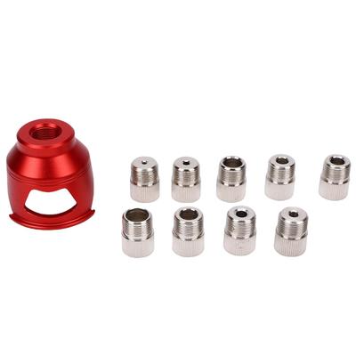 Vertical Drill Locator with 9 Drill Bushings Aluminum Alloy Straight Hole Punch Fixture for Woodworking Furniture