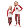 Print Cute Family Set Pajamas, Home Clothes, Family Set Long Sleeve Top Pants Set