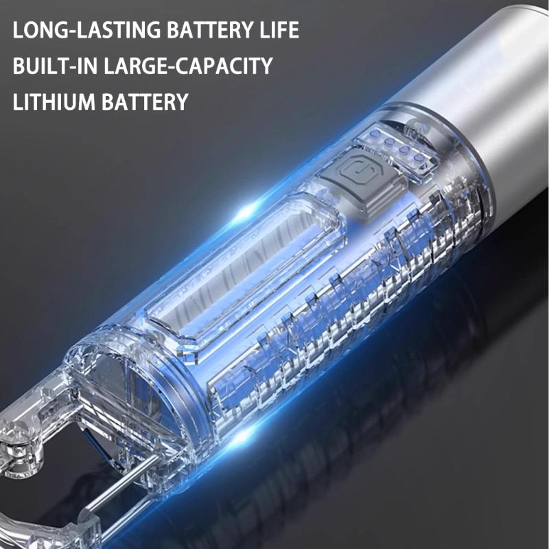 Multipurpose Waterproofs Flashlights Adjustable Brightness Level Rechargeable Resizable LED Light for Hiking Outdoor Use